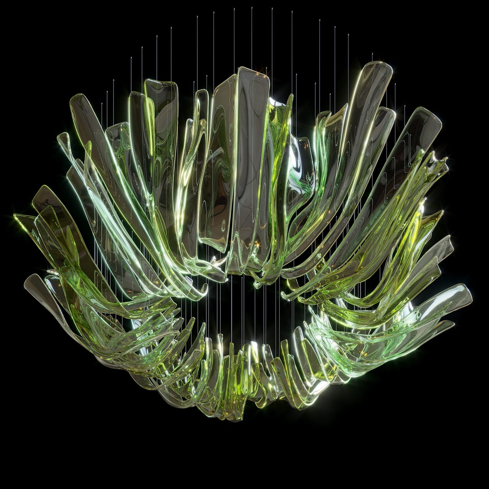 LC0317 - Decorative compositions made of crystal and glass - image 3 | Bachelieri