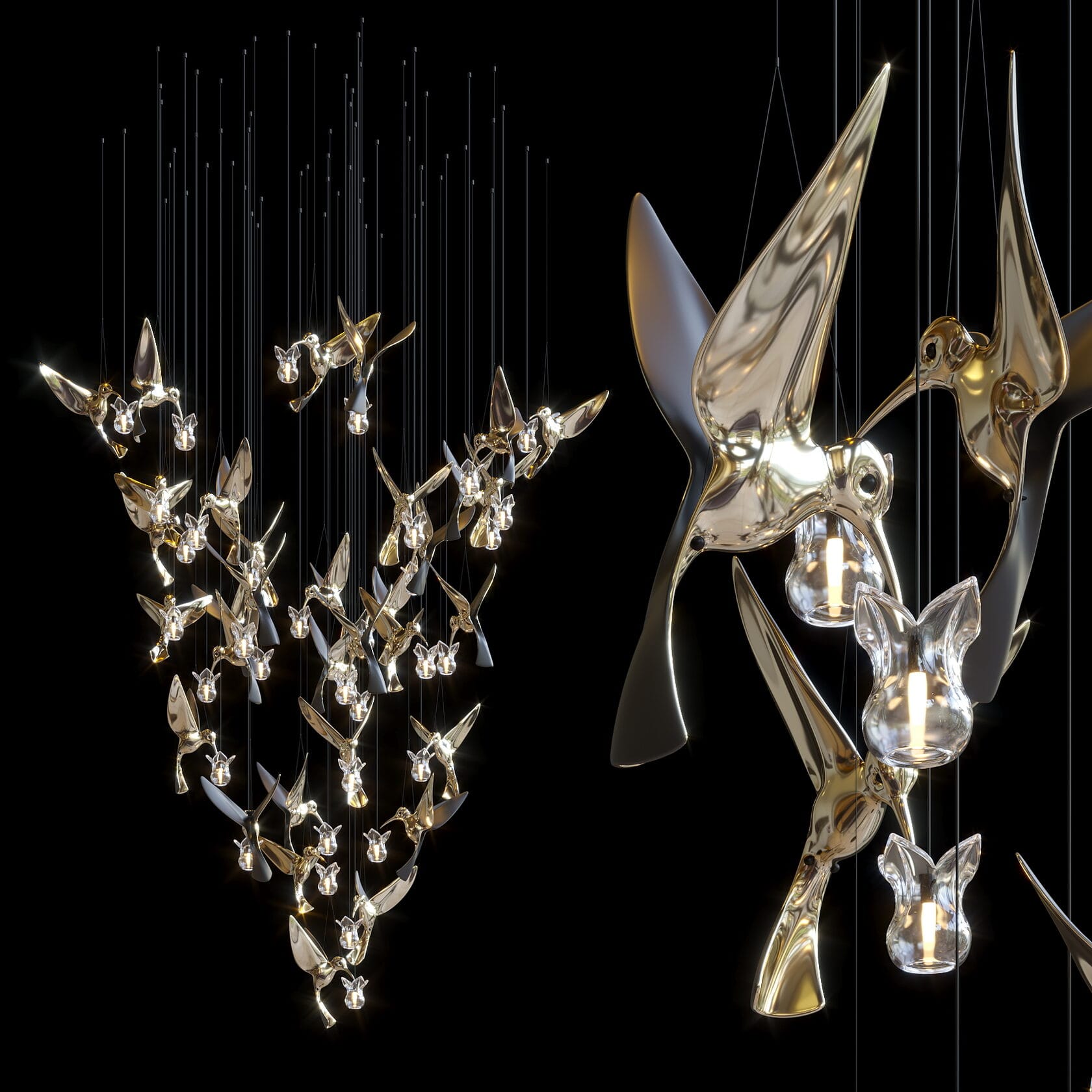 LC0234 - Light compositions made of crystal and glass - image 7 | Bachelieri