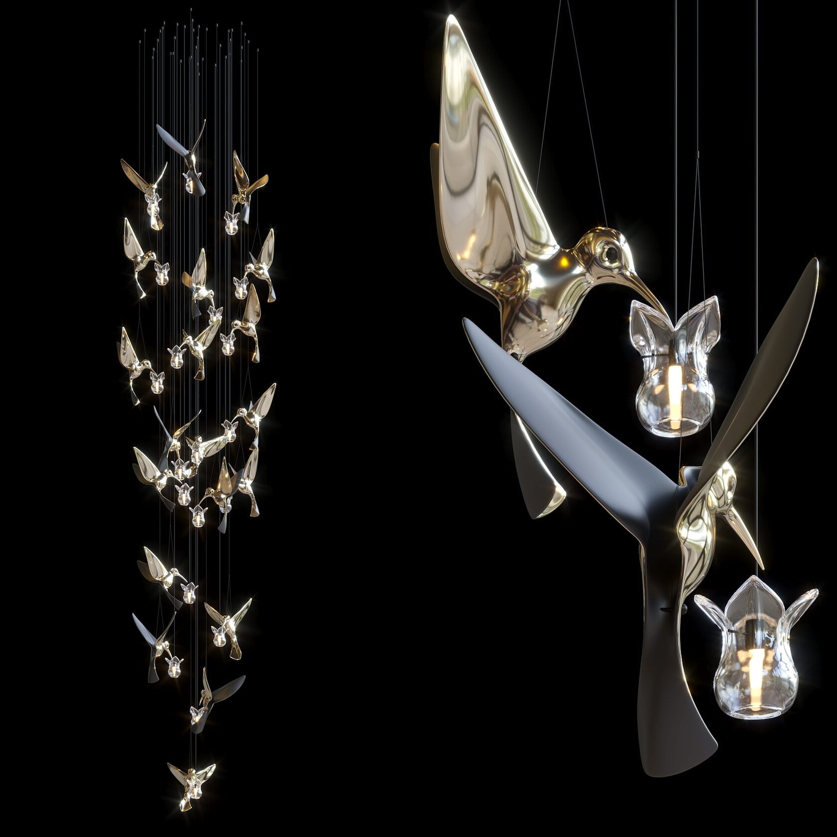 LC0234 - Light compositions made of crystal and glass - image 8 | Bachelieri
