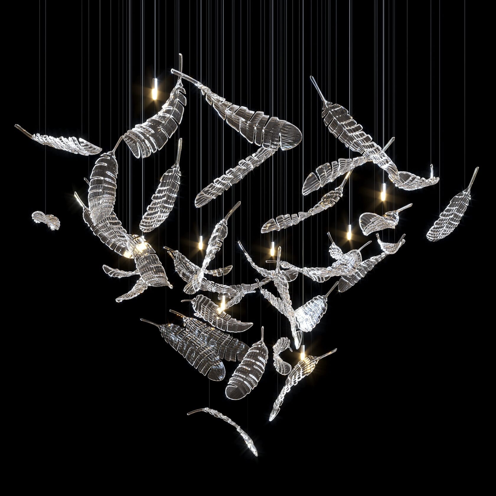 LC0295 - Light compositions made of crystal and glass - image 1 | Bachelieri