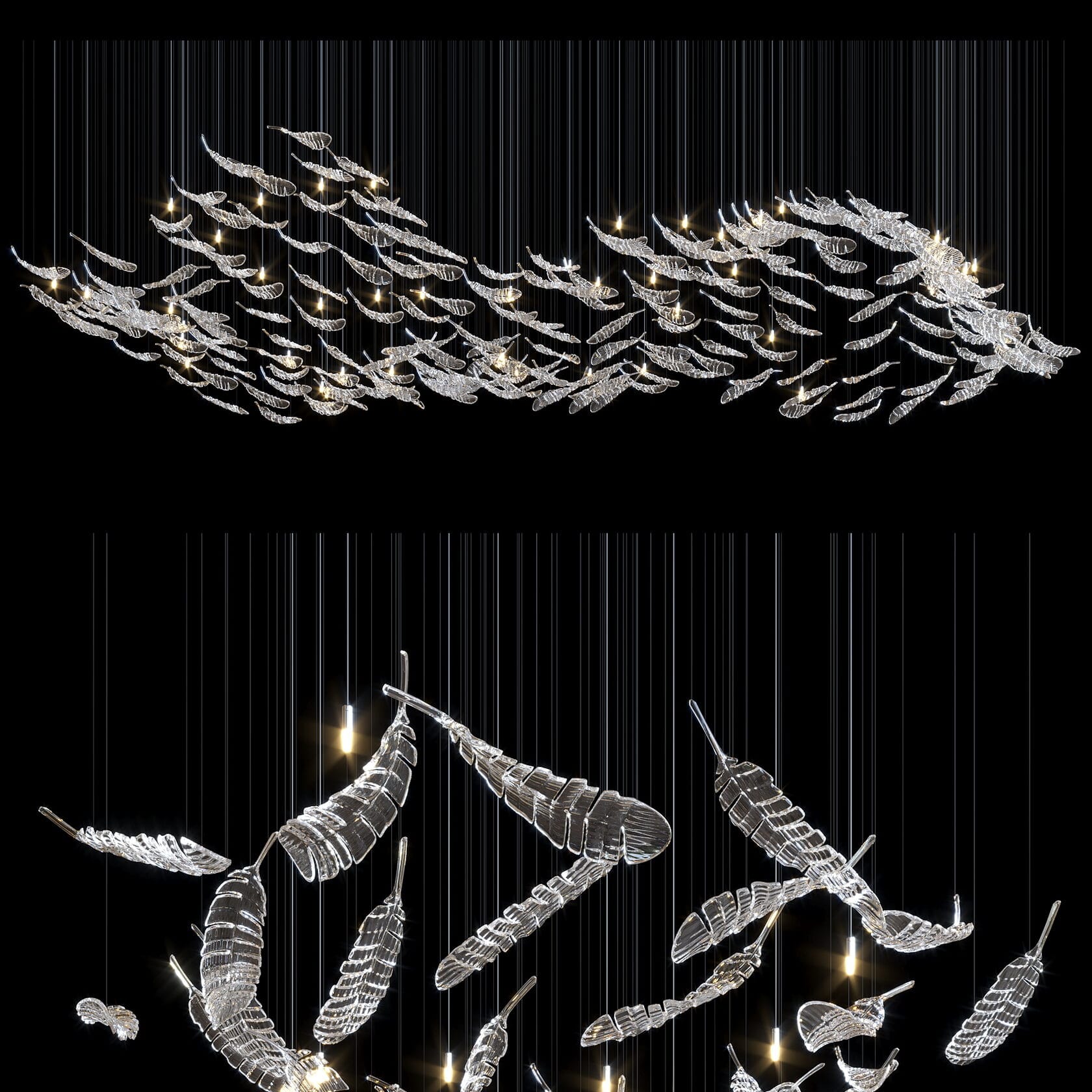 LC0295 - Light compositions made of crystal and glass - image 6 | Bachelieri
