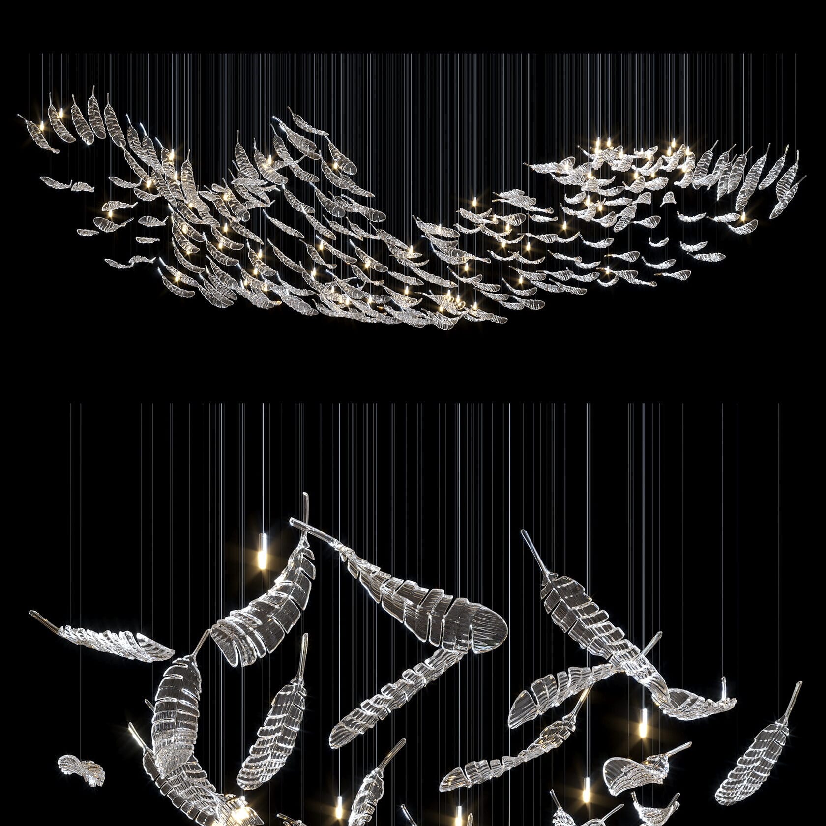 LC0295 - Light compositions made of crystal and glass - image 8 | Bachelieri