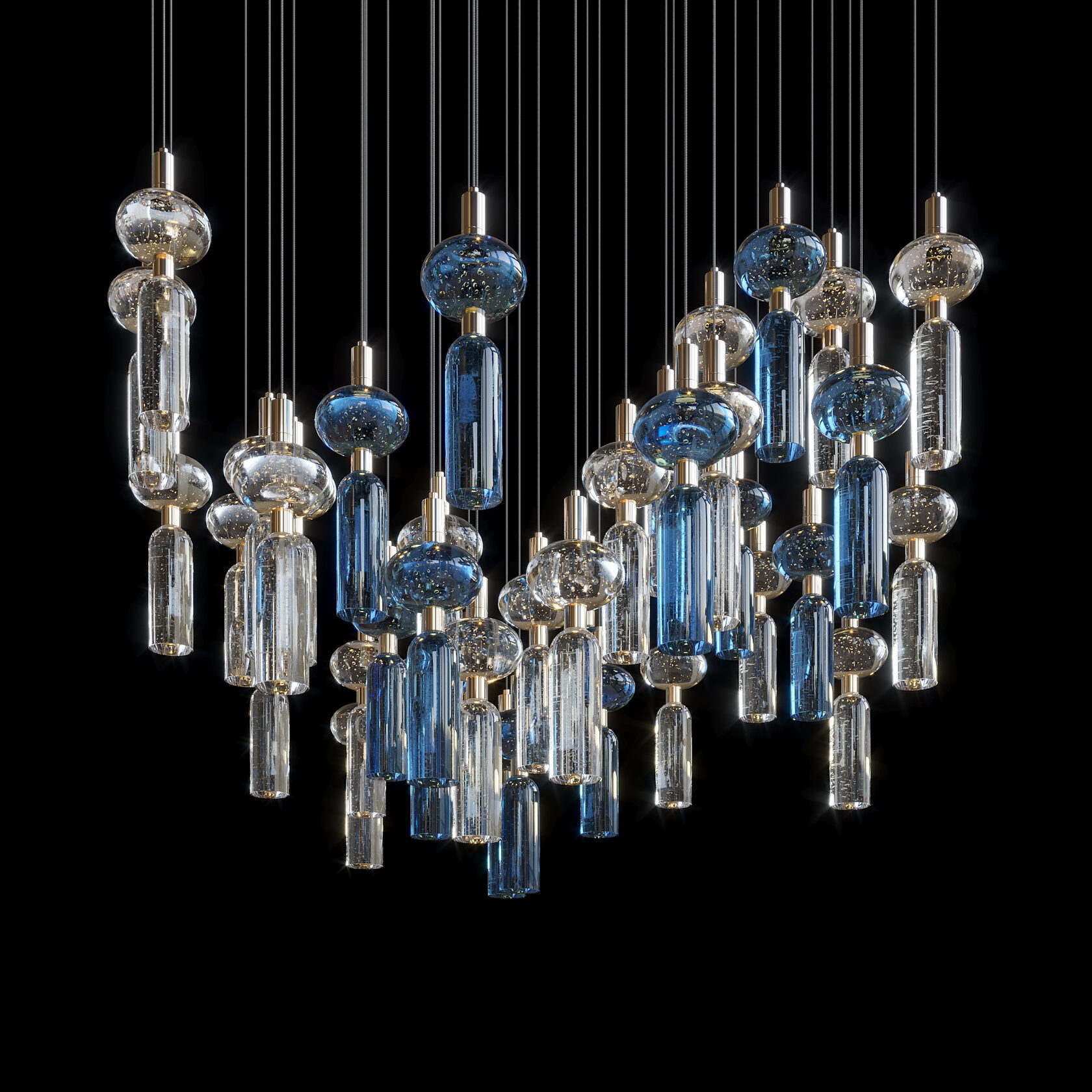 LC0346 - Light compositions made of crystal and glass - image 2 | Bachelieri