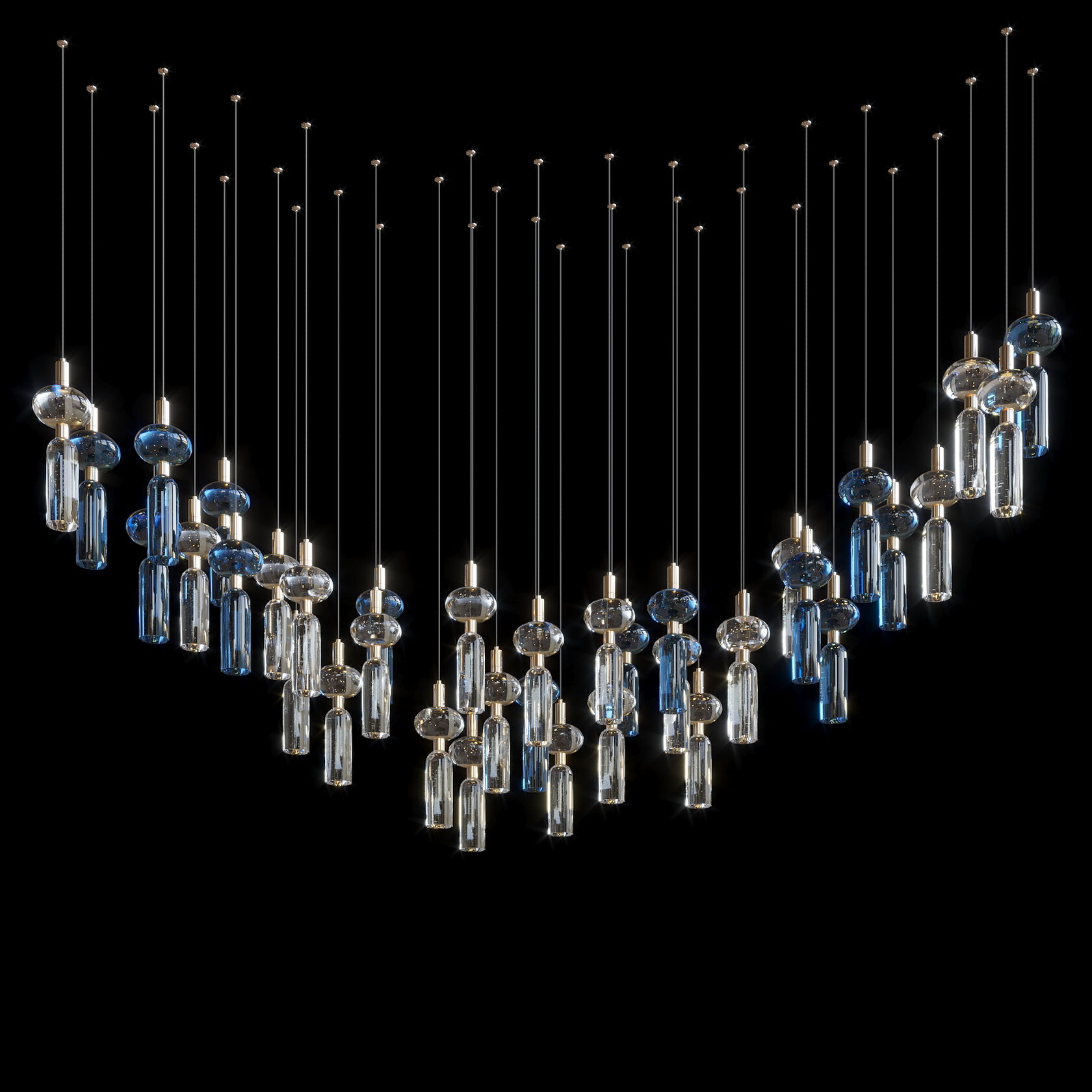 LC0346 - Light compositions made of crystal and glass - image 3 | Bachelieri