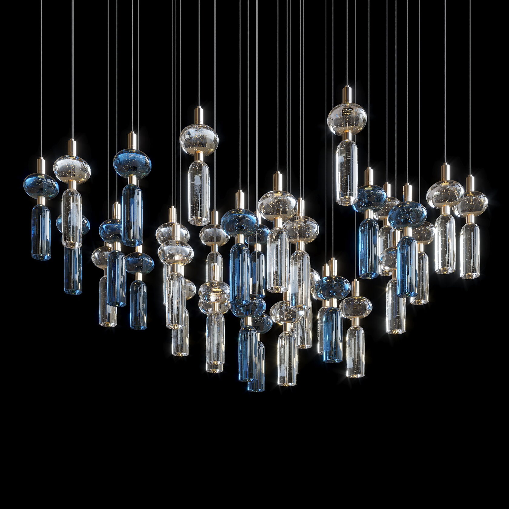 LC0346 - Light compositions made of crystal and glass - image 5 | Bachelieri