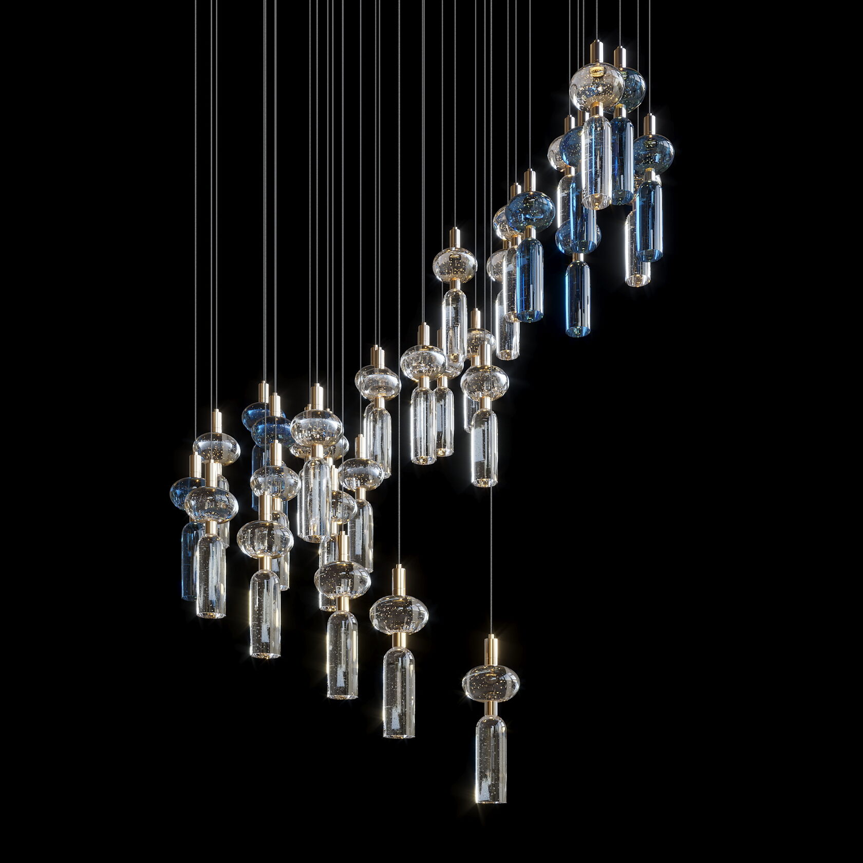LC0346 - Light compositions made of crystal and glass - image 7 | Bachelieri