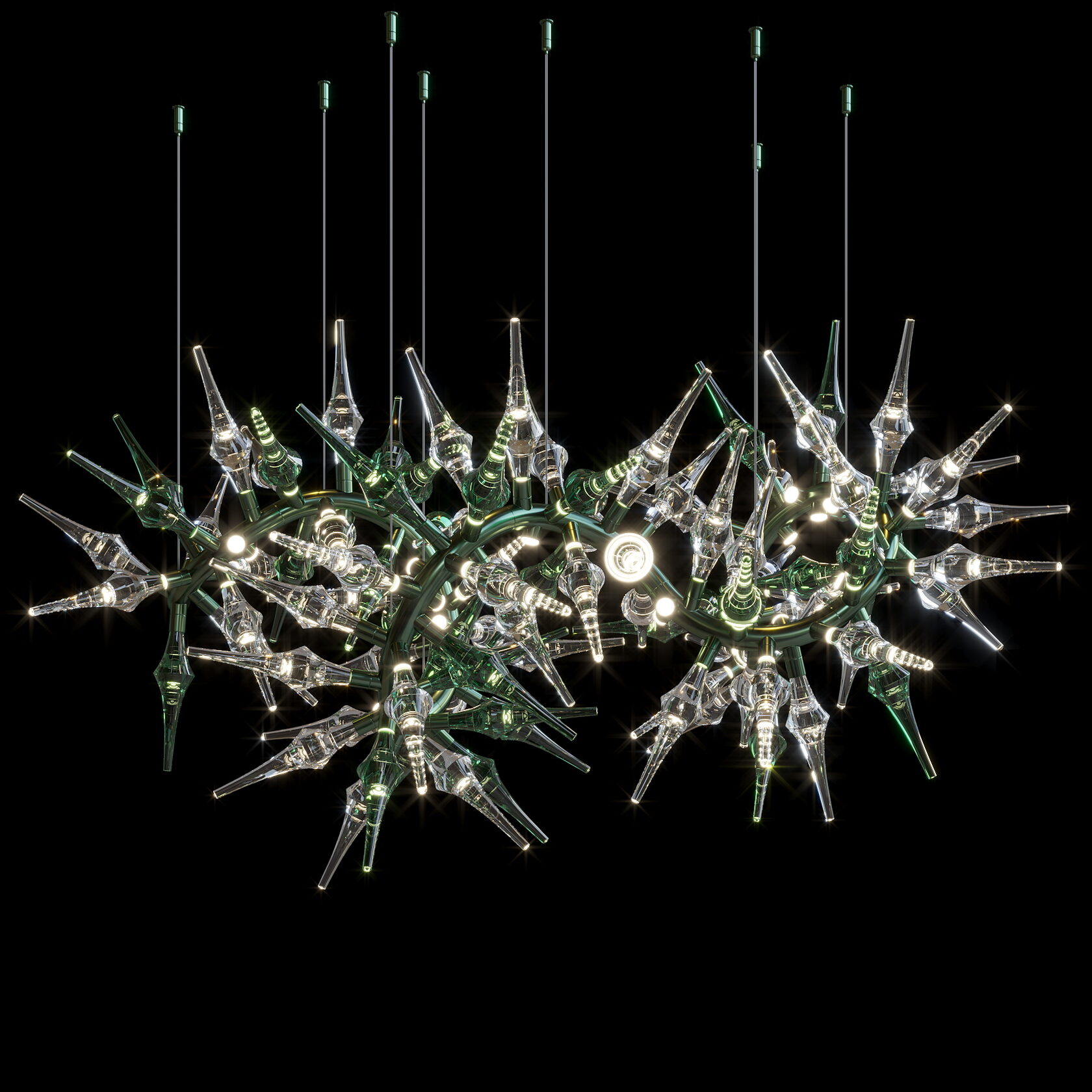 LC0442 - Light compositions made of crystal and glass - image 10 | Bachelieri
