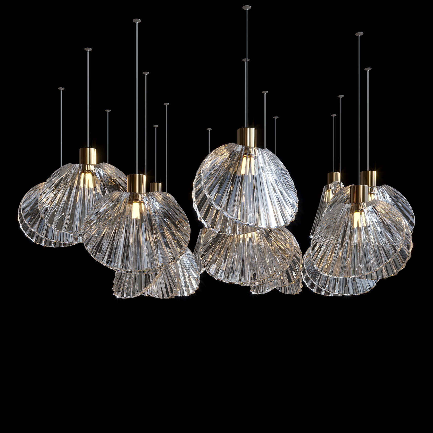 LC0448 - Light compositions made of crystal and glass - image 1 | Bachelieri