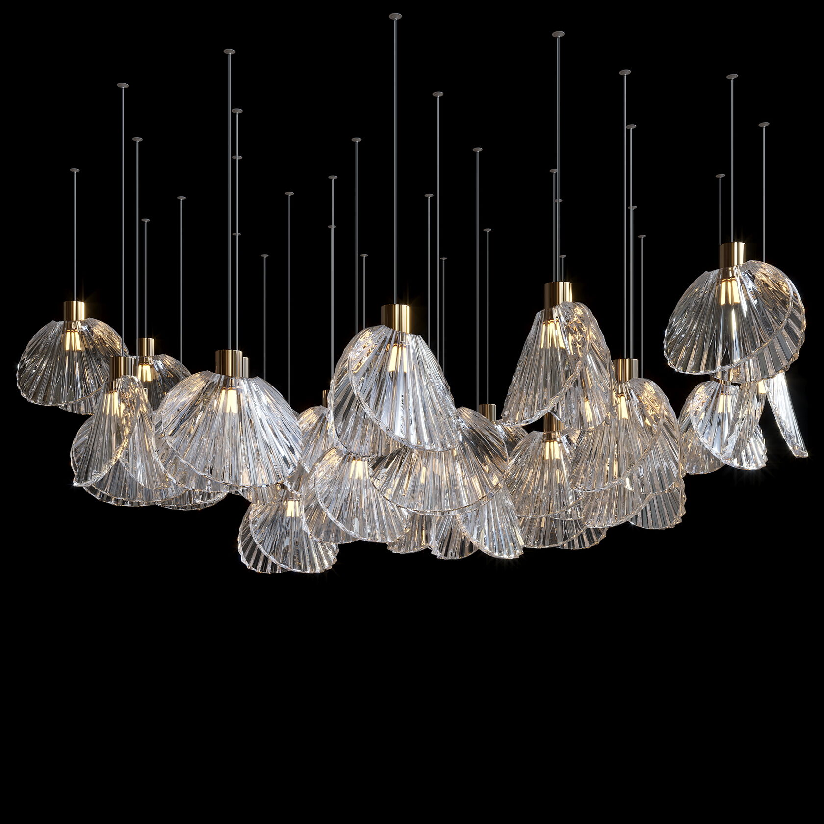 LC0448 - Light compositions made of crystal and glass - image 3 | Bachelieri