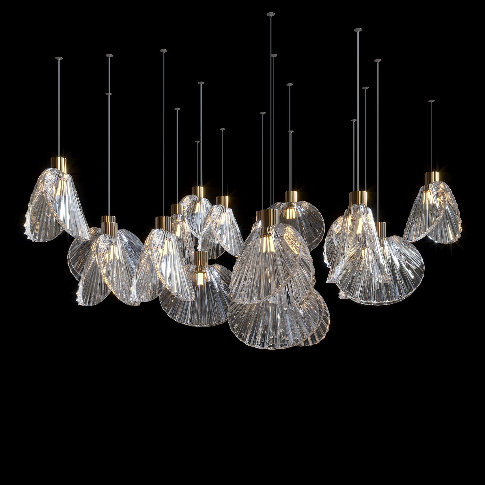 LC0448 - Light compositions made of crystal and glass - image 5 | Bachelieri