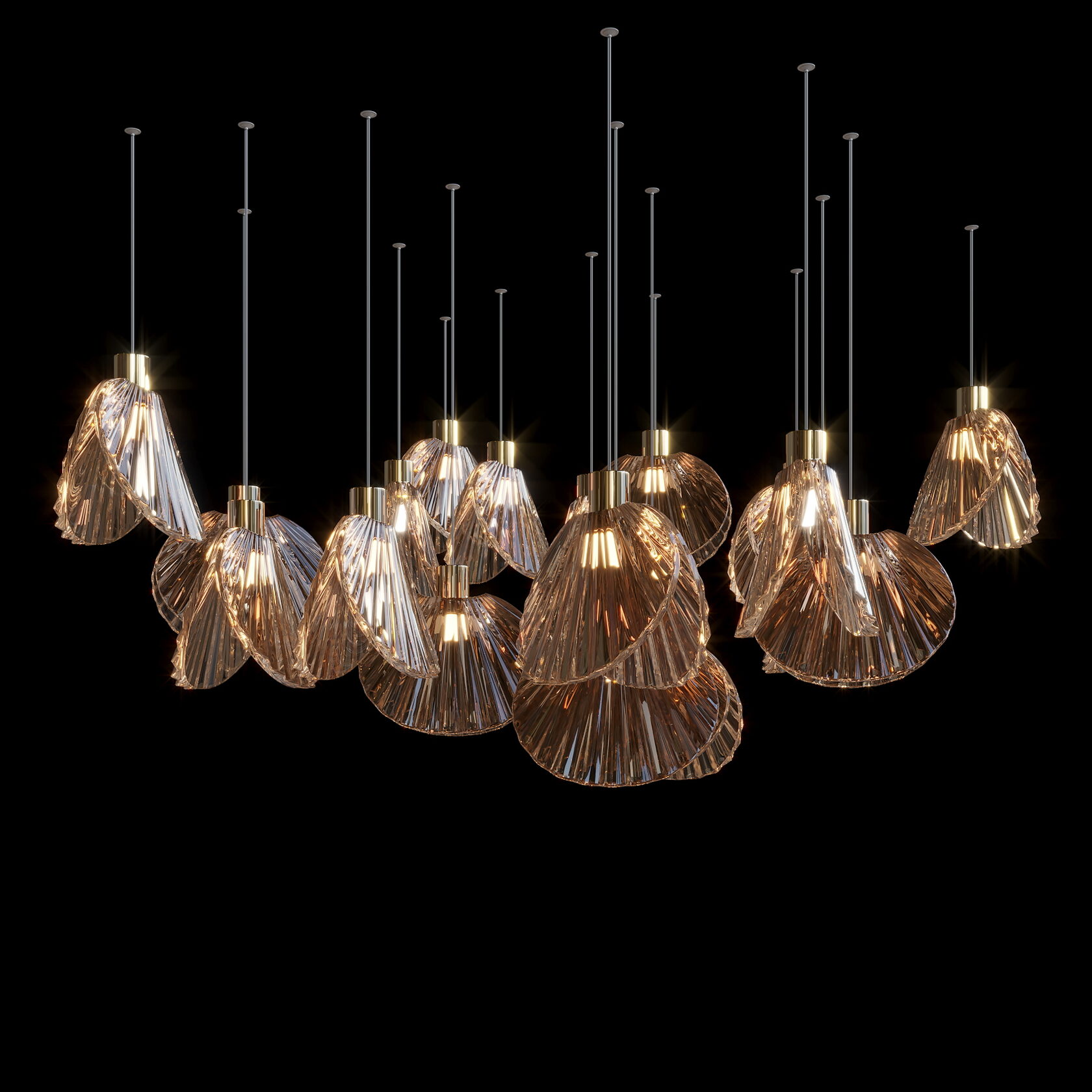 LC0448 - Light compositions made of crystal and glass - image 6 | Bachelieri